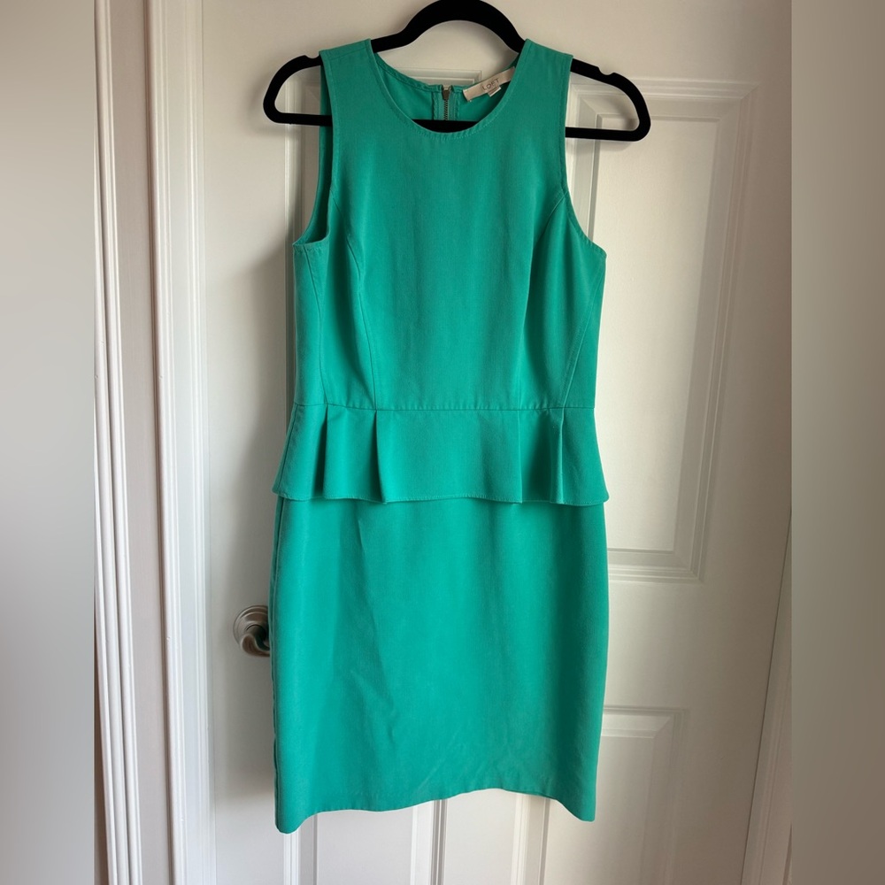 LOFT size 6 peplum dress